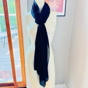 Black long scarf/wrap